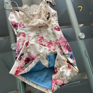 Dolce and Gabbana  Linen &  lace dress Vintage